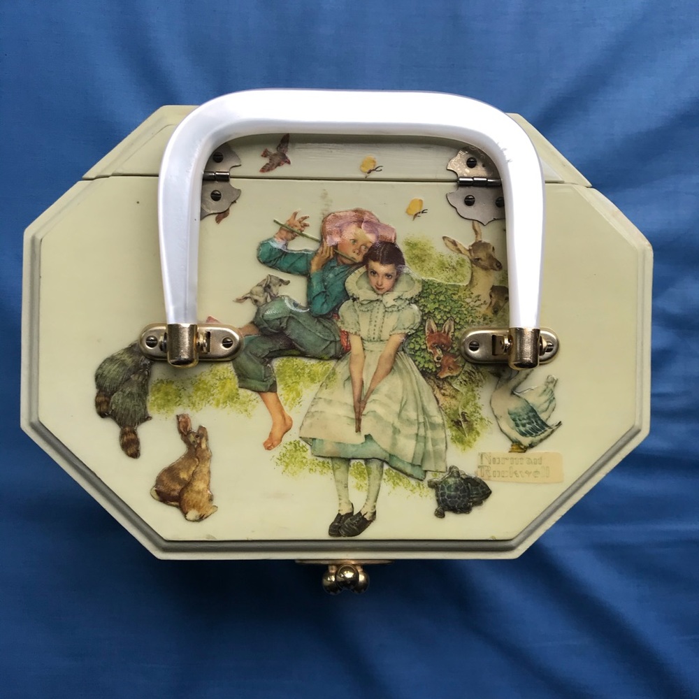 Norman Rockwell Inspired Handmade Craftsman Purse